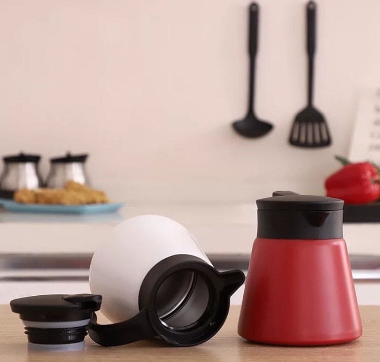 Stainless Steel Double Wall Insulated Vacuum Thermos, Portable Travel Kettle Shaped Thermos Stainless Steel Double Wall Insulated Vacuum Thermos, Portable Travel Kettle Shaped Thermos